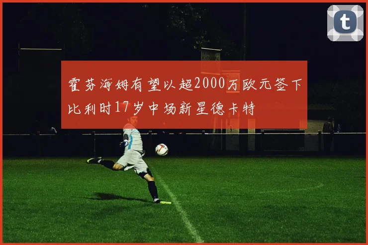 霍芬海姆有望以超2000万欧元签下比利时17岁中场新星德卡特